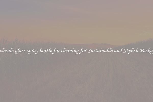 Wholesale glass spray bottle for cleaning for Sustainable and Stylish Packaging