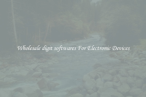 Wholesale digit softwares For Electronic Devices
