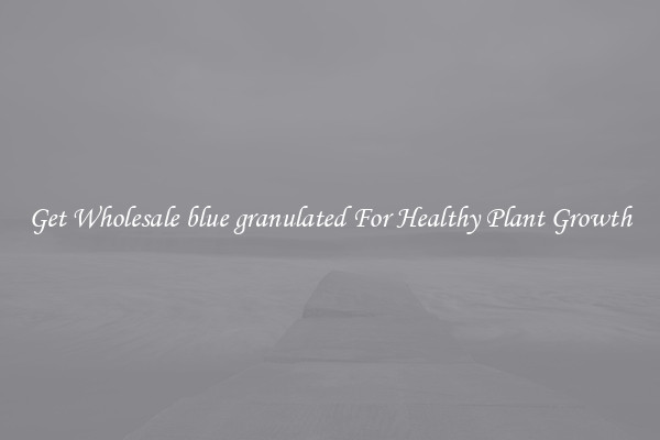 Get Wholesale blue granulated For Healthy Plant Growth