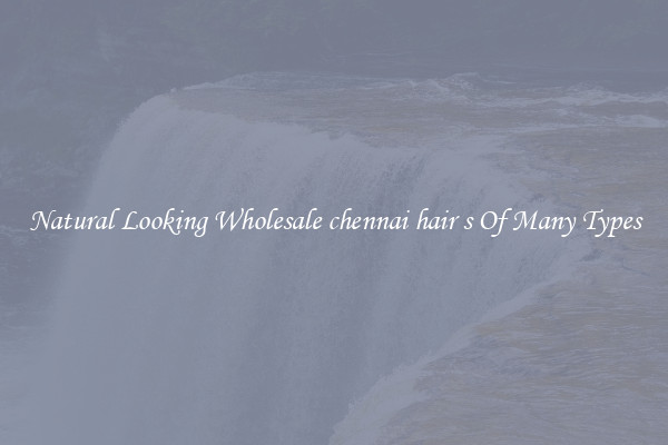 Natural Looking Wholesale chennai hair s Of Many Types