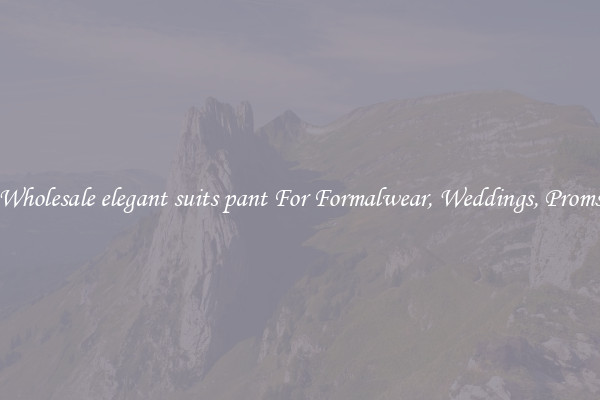 Wholesale elegant suits pant For Formalwear, Weddings, Proms
