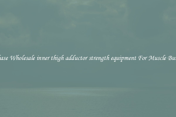 Purchase Wholesale inner thigh adductor strength equipment For Muscle Building.