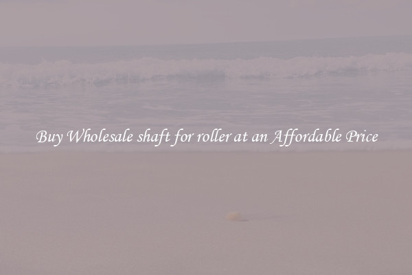 Buy Wholesale shaft for roller at an Affordable Price