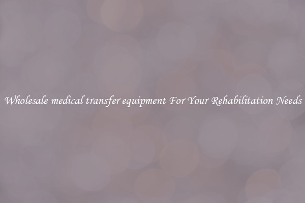 Wholesale medical transfer equipment For Your Rehabilitation Needs
