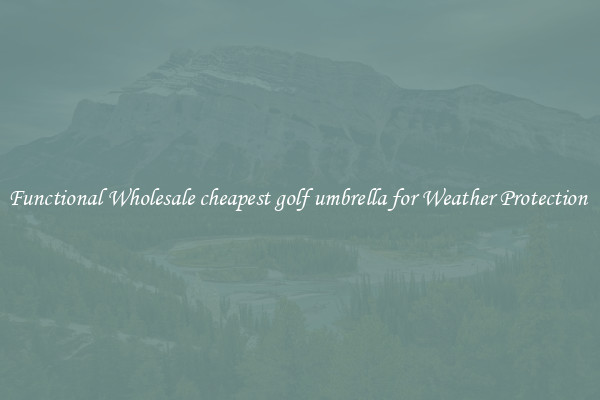 Functional Wholesale cheapest golf umbrella for Weather Protection 