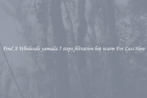 Find A Wholesale yamada 5 steps filtration hot warm For Less Here